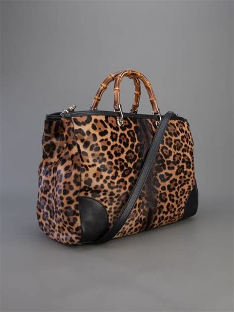 gucci leopard tote|Gucci shopping tote.